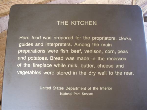 Kitchen Info Sign