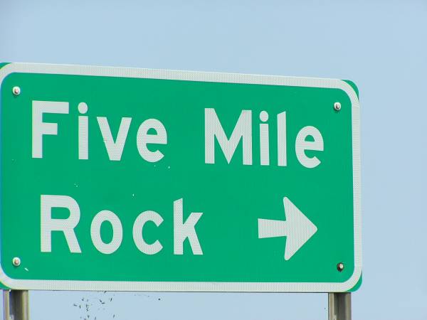 Five Mile Rock Sign