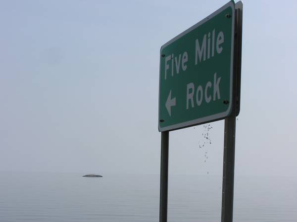 Sign and Five Mile Rock