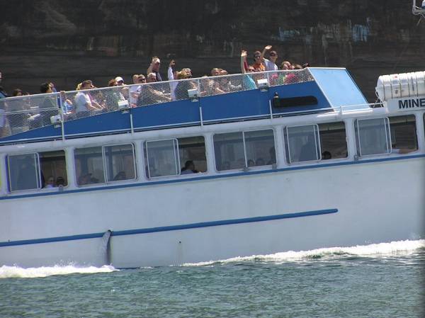 Passing Another Cruise Boat