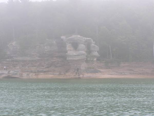 Foggy View of Pictured Rocks