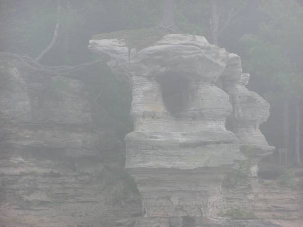 Foggy View of Pictured Rocks