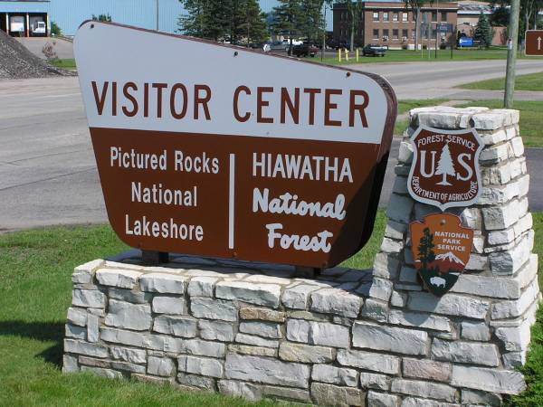 Pictured Rocks Entrance Sign