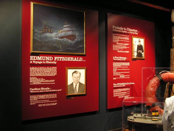 Edmund Fitzgerald Exhibit Inside the Shipwreck Museum