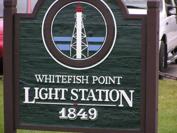 Whitefish Point Lighthouse Sign