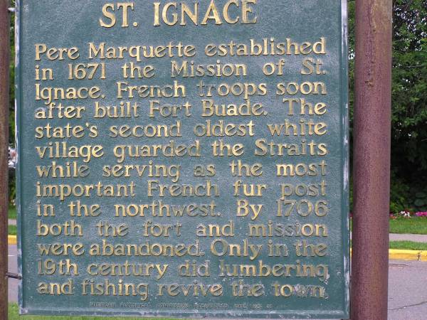 St. Ignace Info Sign