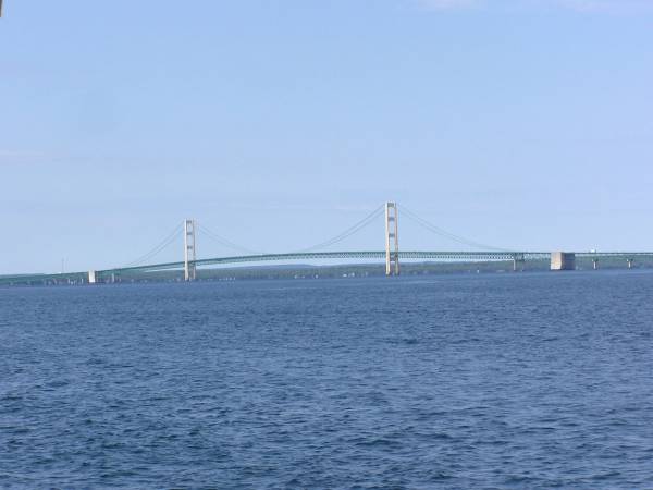 View of Mackinac Bridge