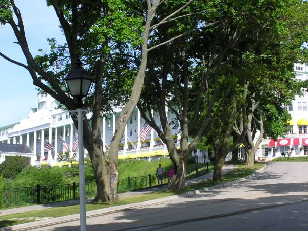 Looking Uphill at the Grand Hotel