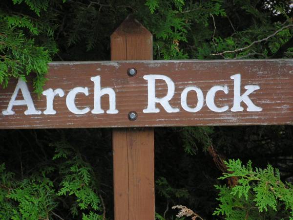 Arch Rock Sign
