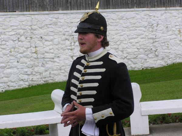 Guard at Fort Mackinac