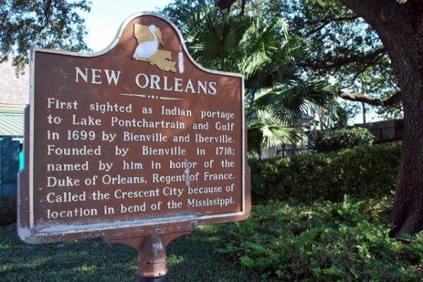 New Orleans Historic Marker