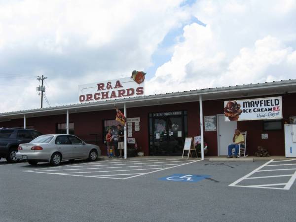 One of the many road side stands  Ellijay, Georgia apple country