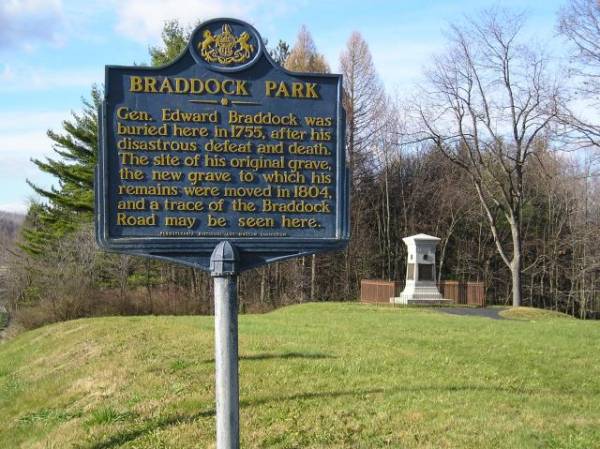 Braddock Grave in Pennsylvania
