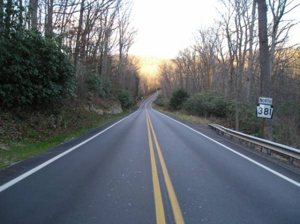 PA Highway 381 in Pennsylvania