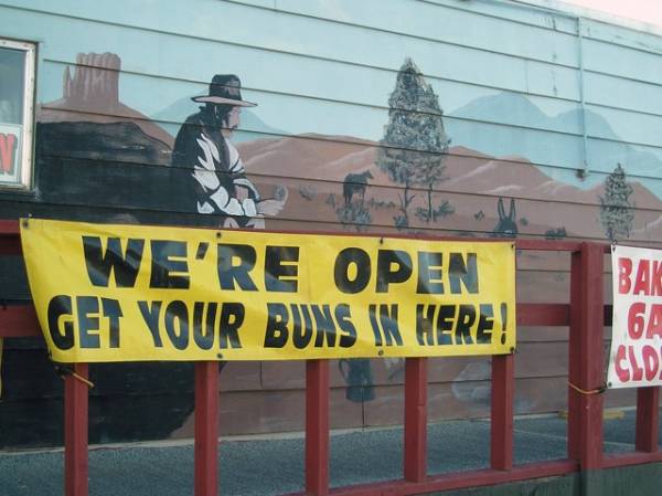 Quartzsite Bakery Banner in Quartzsite, Arizona