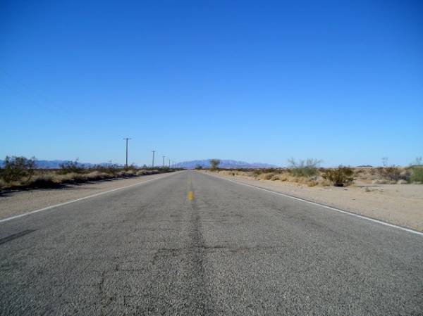 CA Highway 62 in California