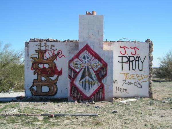 Old Wall in Rice, California