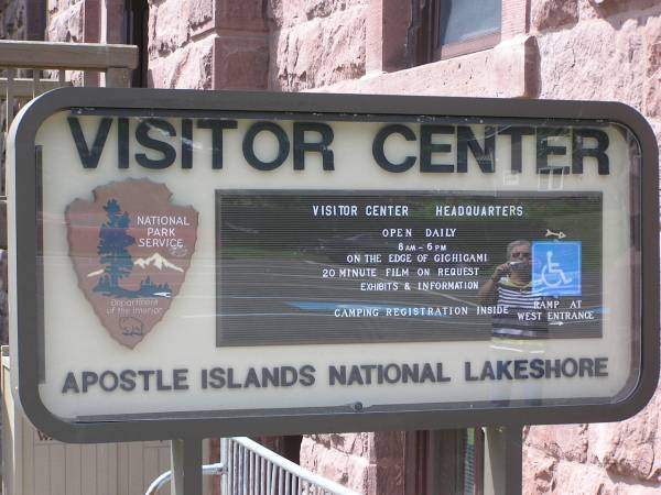 Apostle Islands Visitor Center Sign