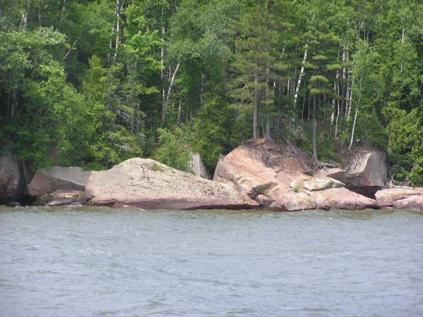Brownstone Quarry on Basswood Island