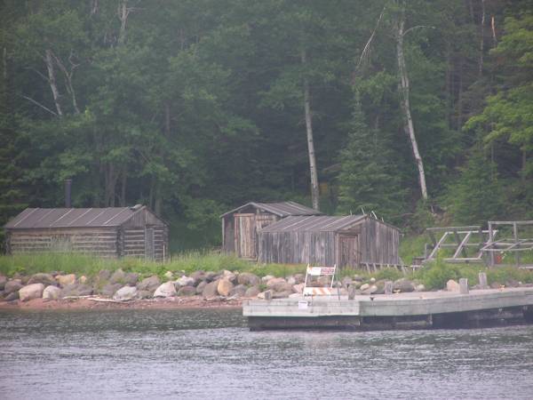 Closer View of Fish Camp Manitou Island