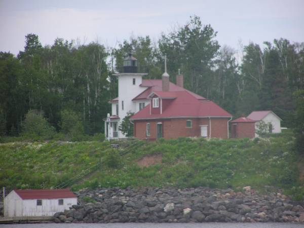 Zoom of Raspberry Island Lighthouse