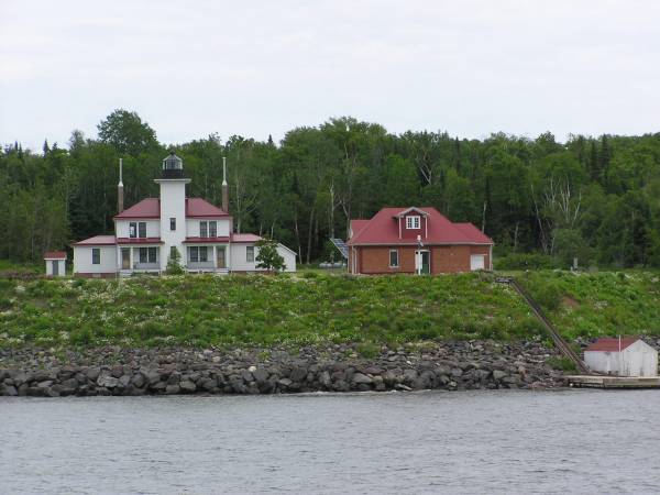 Raspberry Island Lighthouse, Outbuilding and Dock