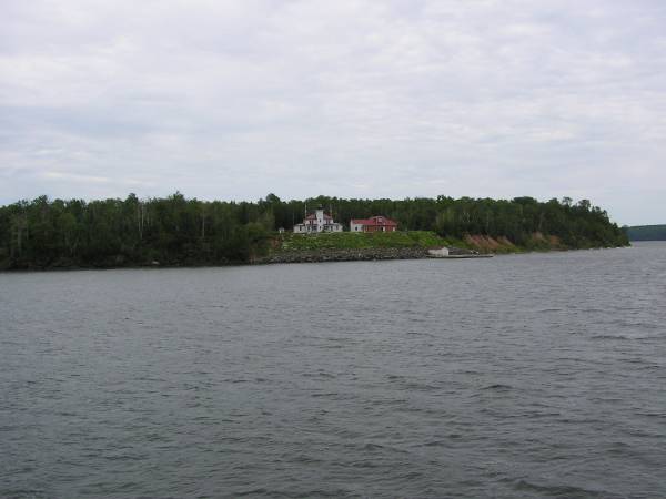 Distant View of Raspberry Island Lighthouse Complex