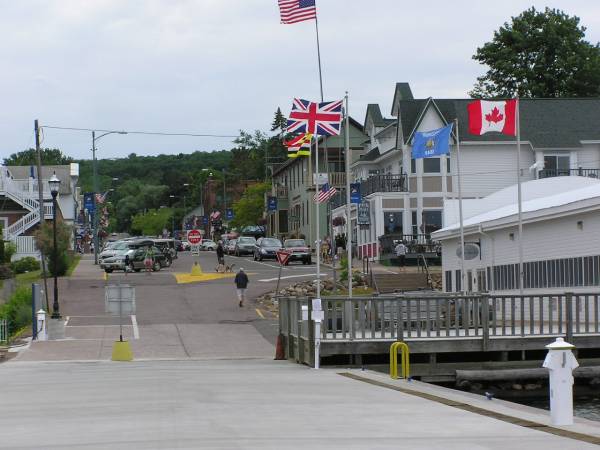 View of Downtown Bayfield from the Dock