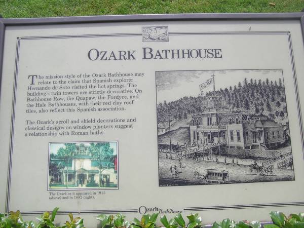 Ozark Bathhouse Sign