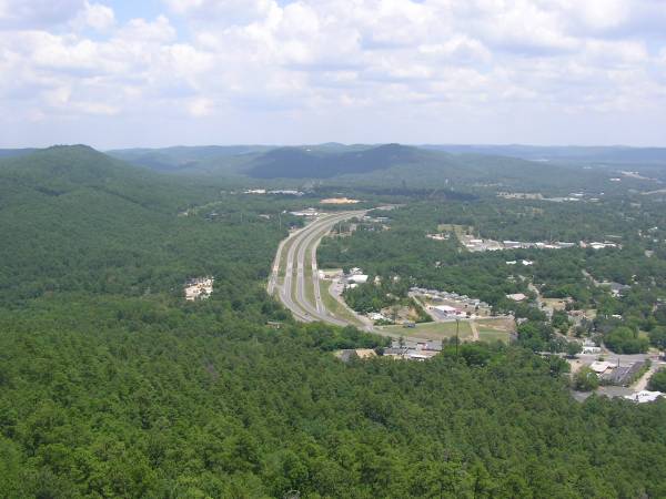View of Highway 7 From Hot Springs Tower