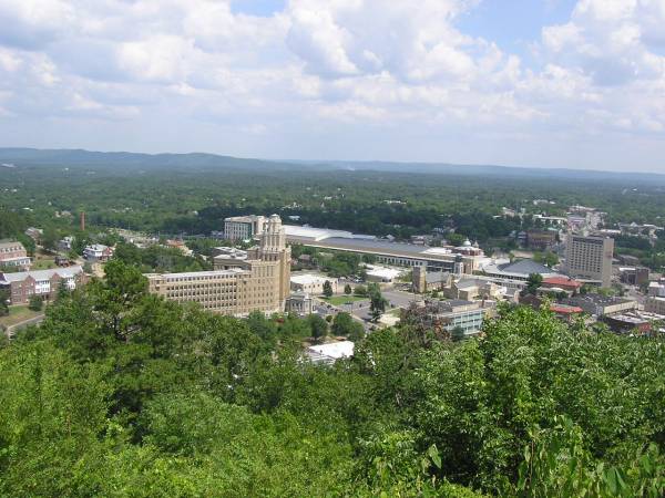 View of Hot SpringsFrom West Mt.