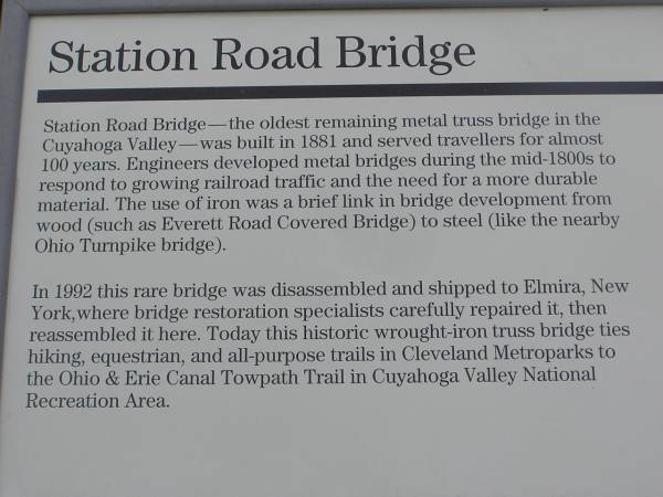 Station Road Bridge Sign