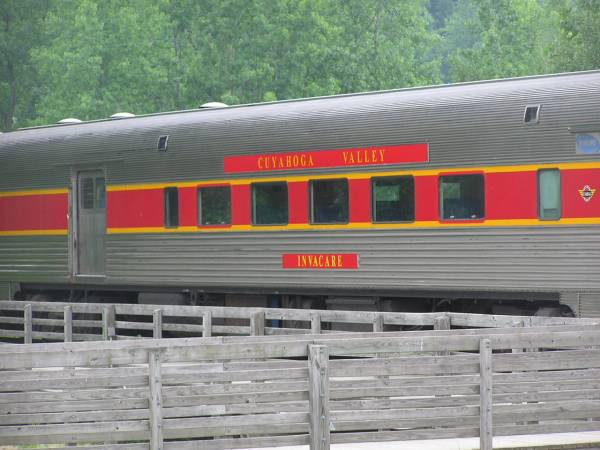 Cars Lined Up - Cuyahoga Valley Scenic Railroad