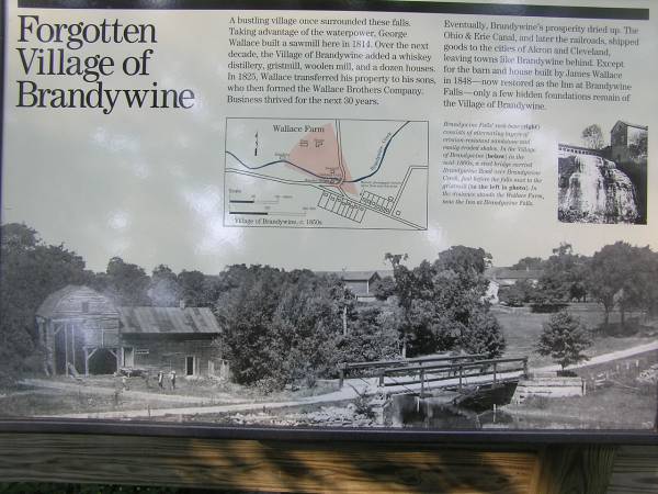 Brandywine Falls Info Sign