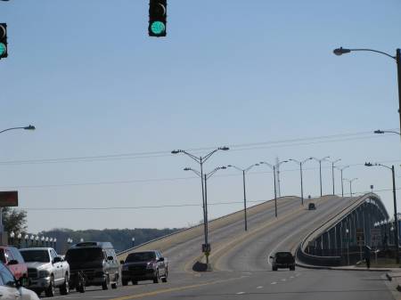 Bridge in Palatka, FL, crossing St. Johns River.