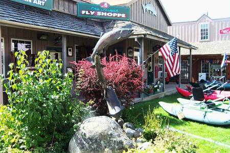 Leaping Trout Sculpture in Joseph, Oregon