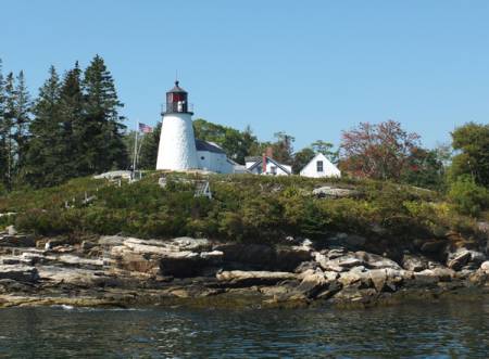 Burnt Island Light in Boothbay Harbor