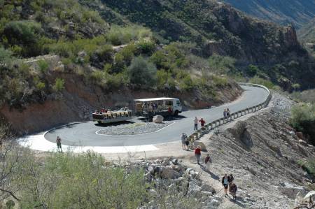 Sabino Canyon shuttle