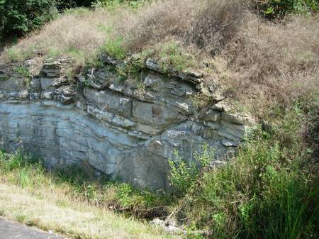 Geologic fault on Paris, KY bypass