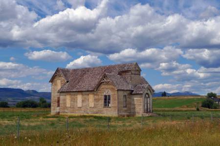 Mormon Meeting House, Ovid, Idaho