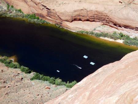Rafting below Glen Canyon Dam