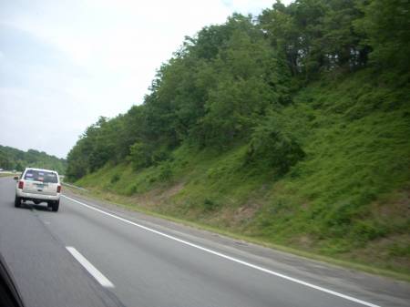 The bluffs near the highway