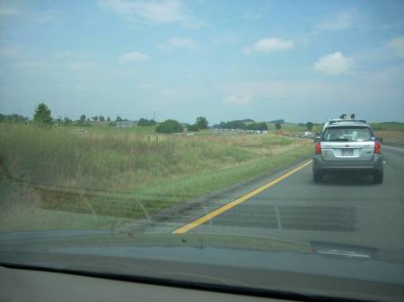 Someone's tail lights - familiar!