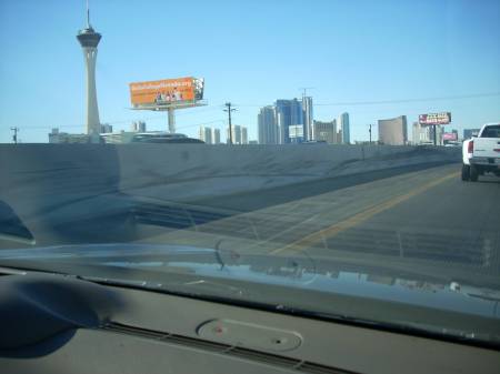 Las Vegas from the passenger seat