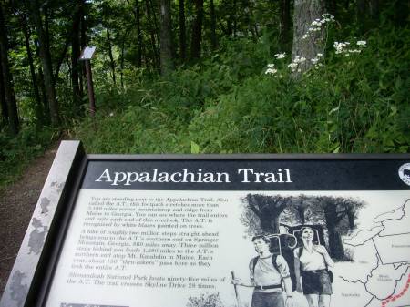 Appalachian Trail marker