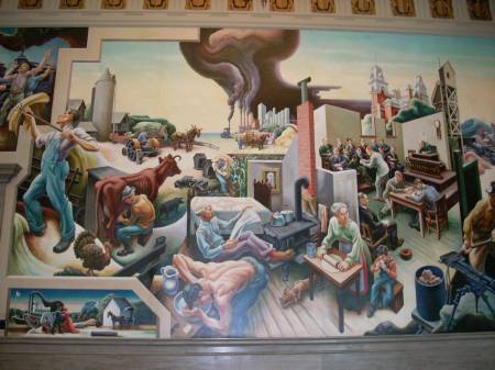 Thomas Hart Benton mural (part of it)