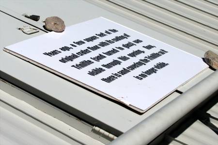 Sign on structure