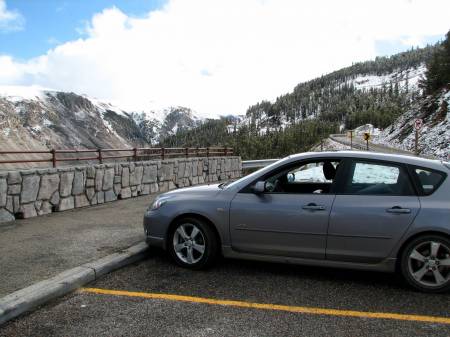 Scenic view parking area