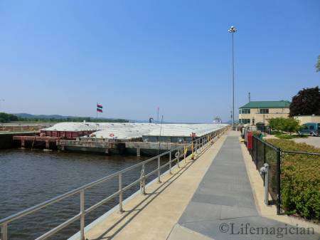 Lock 8 - barge