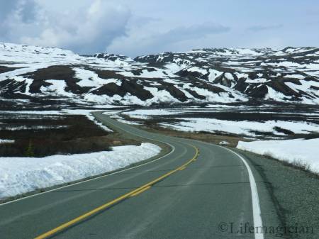 Between Paxson and Tangle Lake Inn
